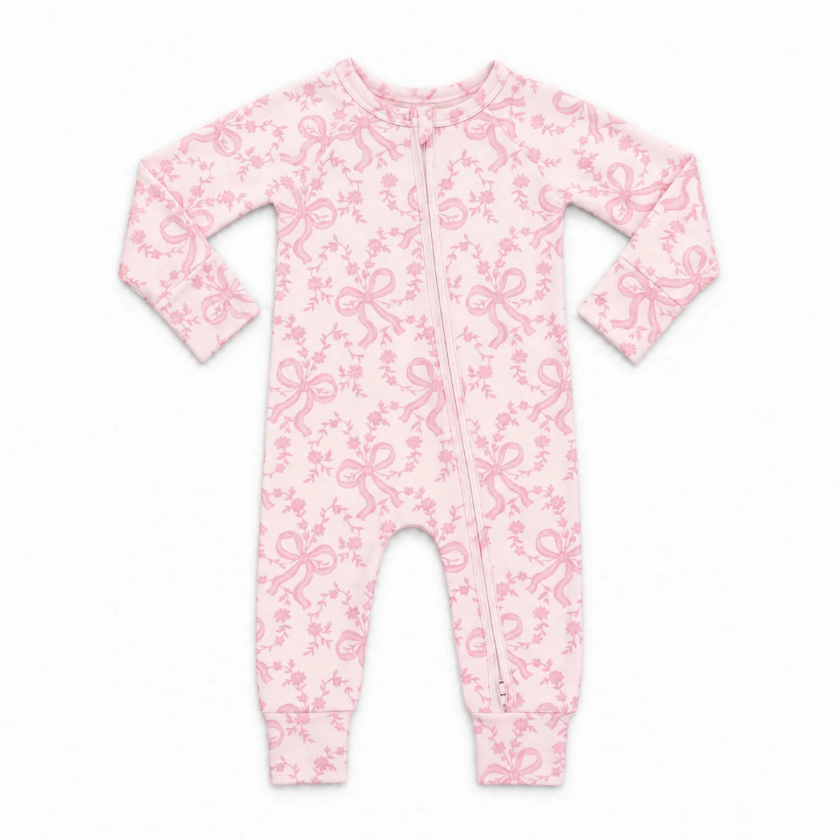 Zipper Romper // Ballerina Bows